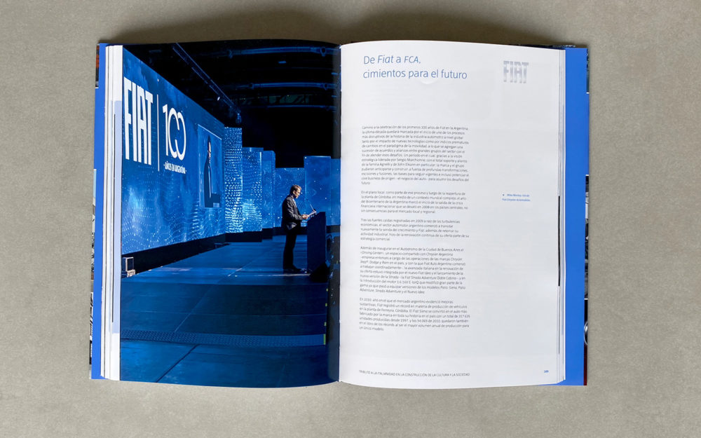 Diseño y edición del libro de Fiat