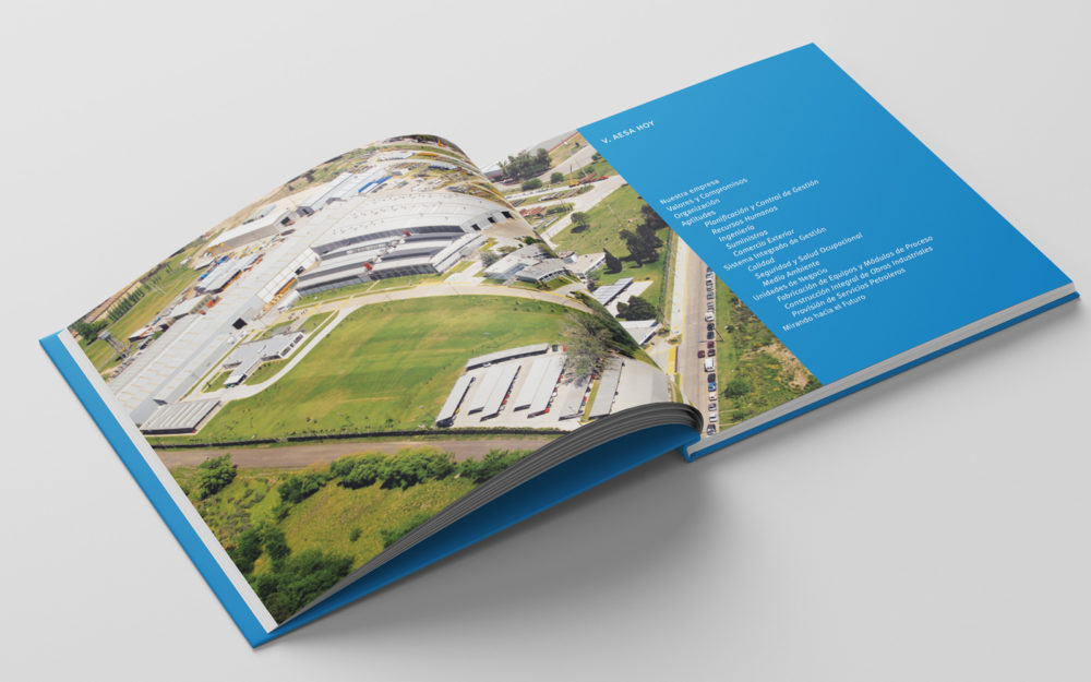 Diseño libro aniversario AESA 60 años bookdesign