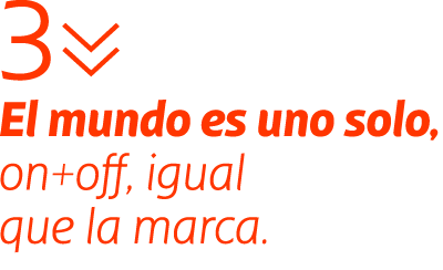 El mundo es uno solo. on+off, igual que la marca.